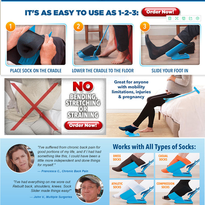 Pregnant/Elderly Easy On/Off Shoe Device