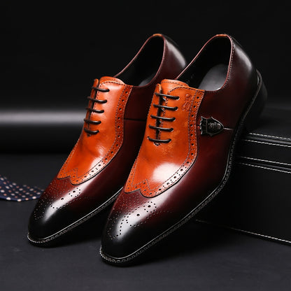 Luxury Men's Oxford Brogue Dress Shoes